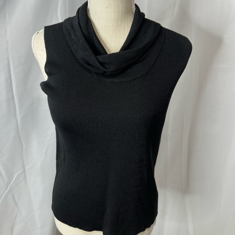 Sigrid Olsen sleeveless cowl neck sweater medium
